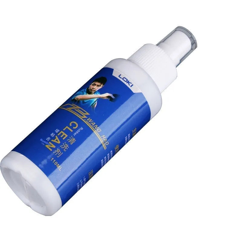 110ml table tennis blade covering rubber cleaning liquid with sponge applicator for ping pong bat maintenance