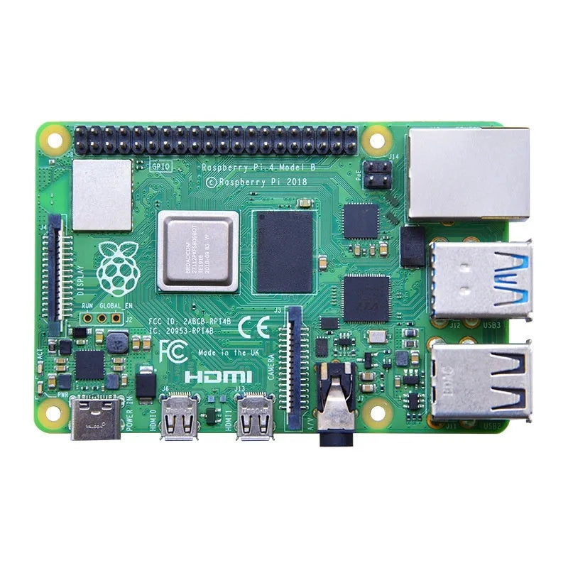 Raspberry Pi 4B mainboard power basic kit with board and power supply in box