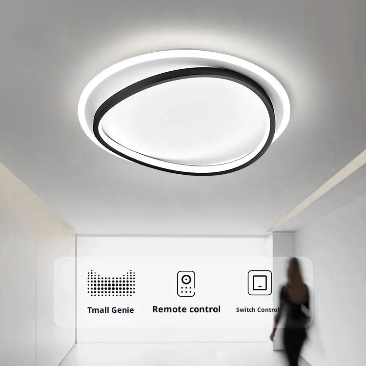 Modern simple ultra-thin round ceiling lamp 50cm LED with remote control for bedroom