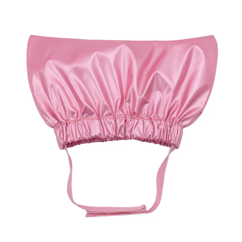 Adjustable non-woven fabric shower cap for dog and cat ear protection during bathing