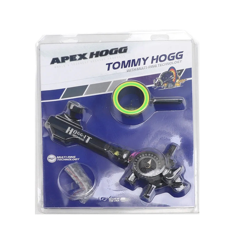 Composite laser aiming instrument archery sight with single needle and long brush holder on aluminium body