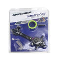 Composite laser aiming instrument archery sight with single needle and long brush holder on aluminium body