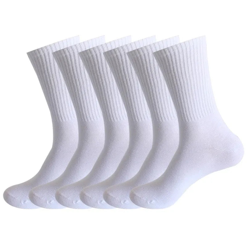 Multi-purpose buffer socks mid-calf polyester cotton free size black white grey sports socks sweat absorption anti-friction