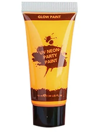 25ml squeeze bottle of neon green face and body paint gouache with safe, non-toxic label.