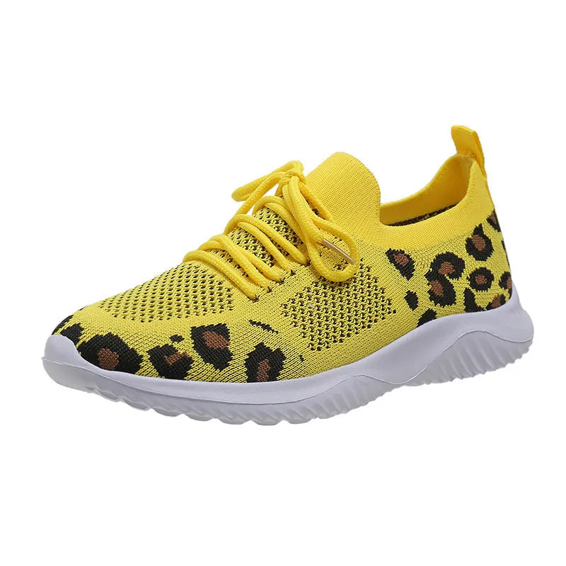 Women's flyweave summer sports casual shoe in blue, sizes 36-41, breathable and lightweight