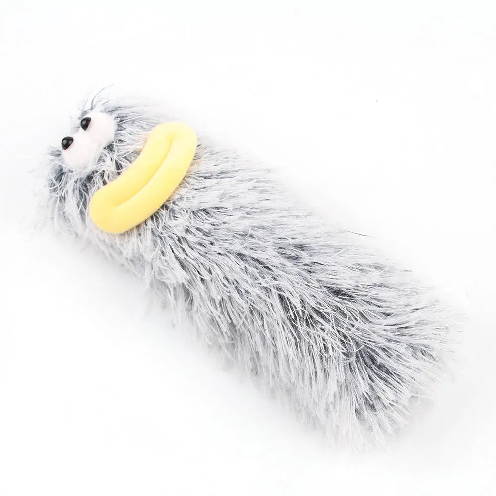 Interactive plush cat toy with crinkle sound mechanism and natural catnip filling in multiple colour options