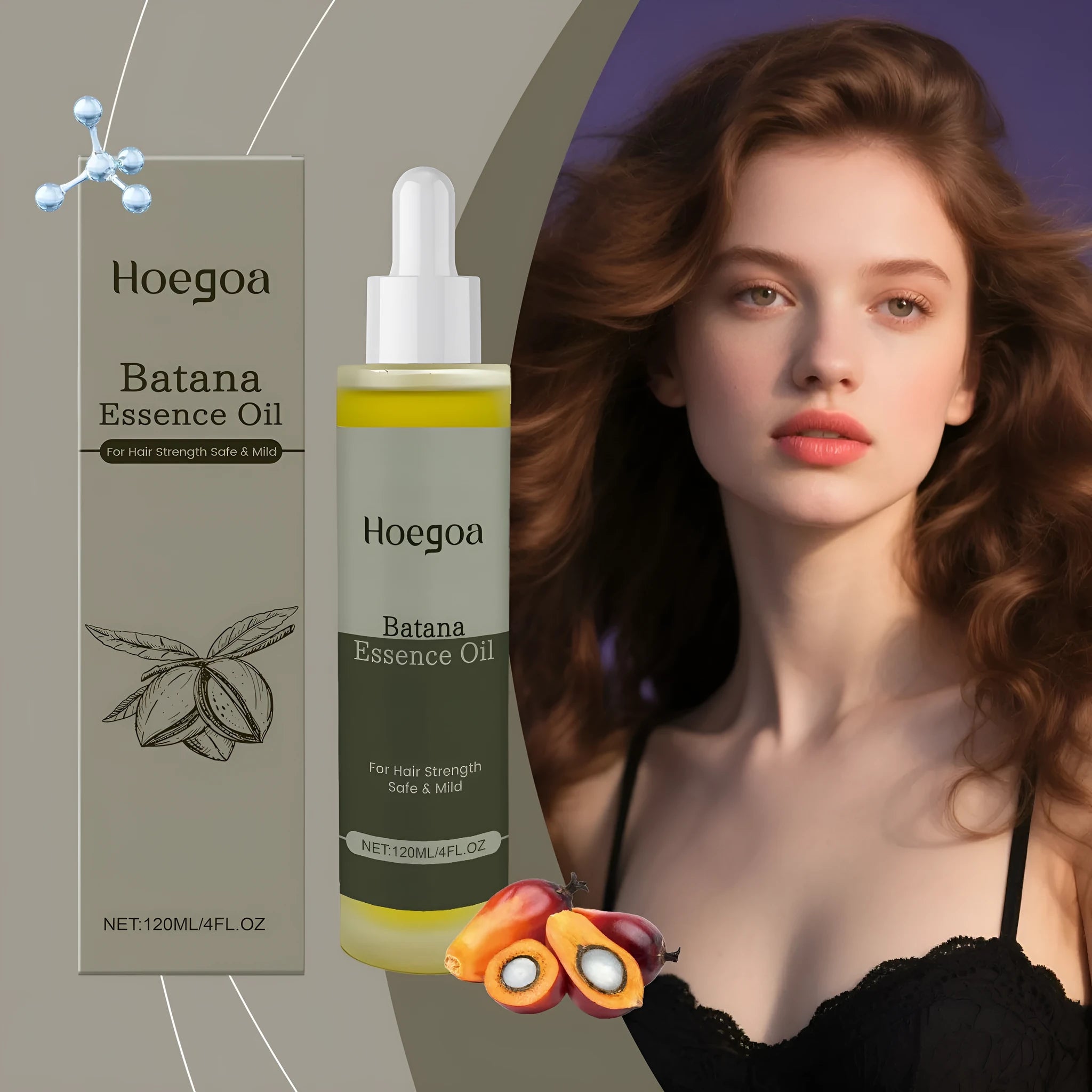 120ml bottle of Platthana Secret Hair Essential Oil for daily scalp massage