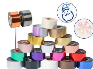Roll of golden electrochemical aluminium hot stamping foil for leather and plastic branding