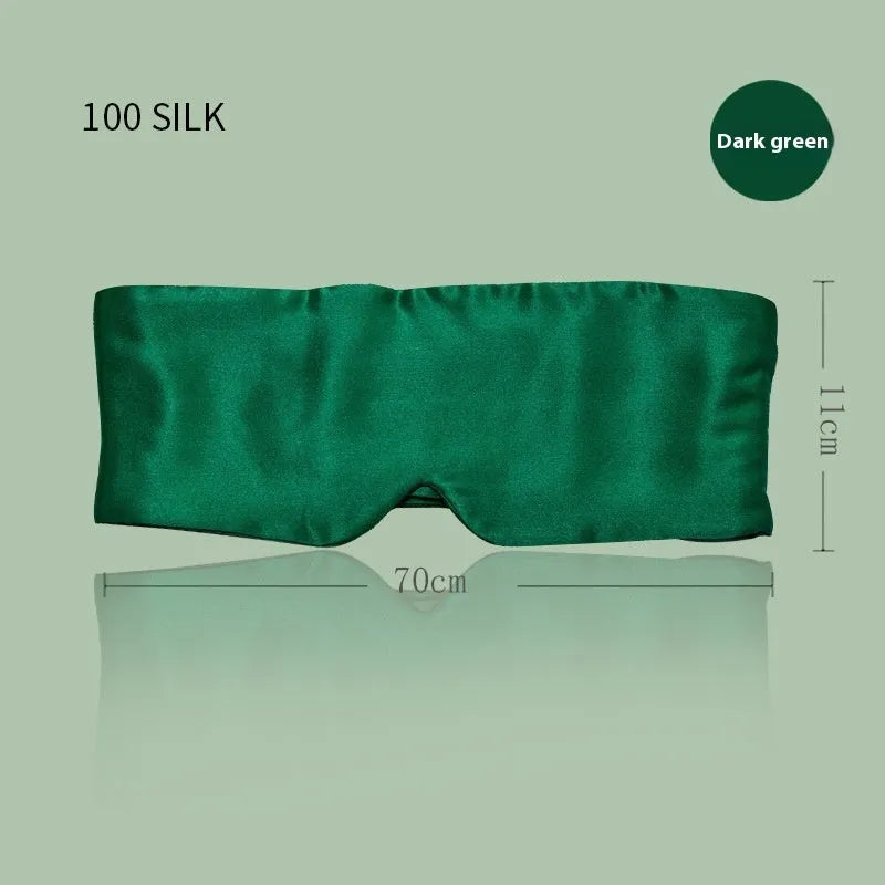 Silk sleep eye mask in multiple colour options with elastic headband strap