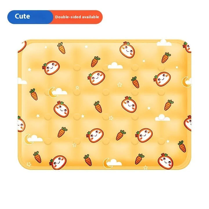 Summer cooling mat for dogs in polyester PVC, size XL, fantasy windmill design
