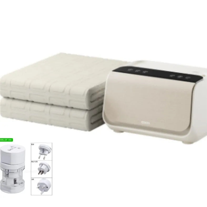 Aideng plumbing electric blanket with capsule breathable water design in two size options