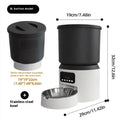 4L smart pet feeder with timing and remote monitoring featuring rotatable camera and stainless steel bowl options