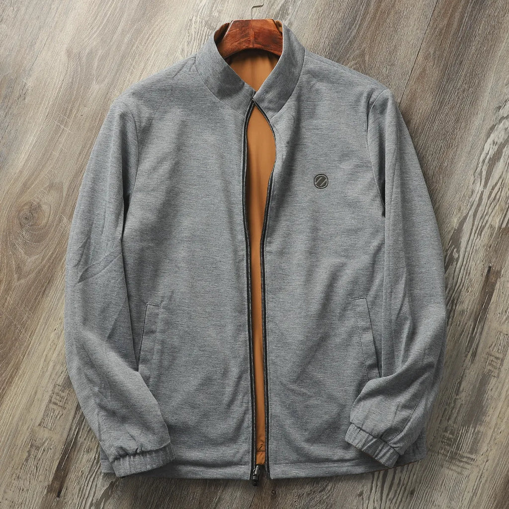 Men's stand collar jacket in regular fit with regular sleeves, available in four colour options