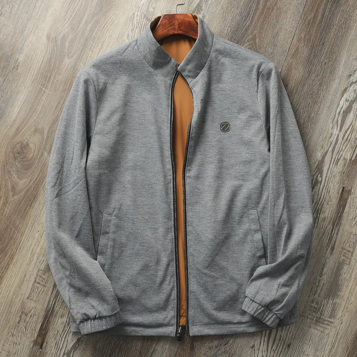 Men's stand collar jacket in regular fit with regular sleeves, available in four colour options
