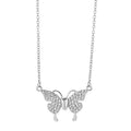 Gold titanium steel women's necklace with magnetic butterfly clasp and twisted chain.