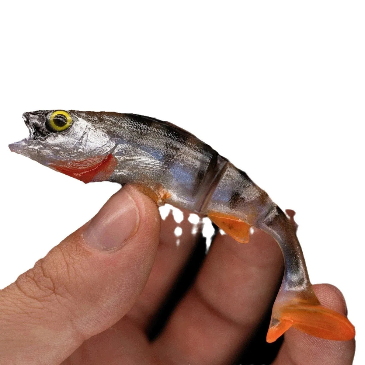 Fish T Tail Catfish Scissors Soft Lure in fish colour for sea fishing