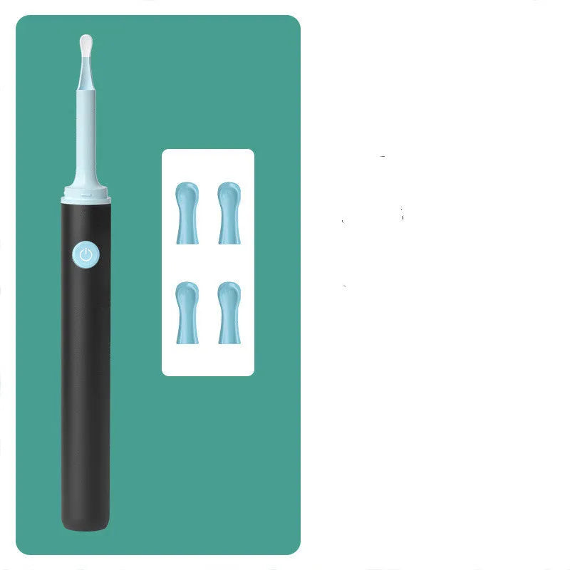 Smart visual ear spoon with 5MP high-definition endoscope lens and LED light for safe ear cleaning