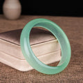 Oil cyan light green quartz rock jade bracelet in modern simplicity style