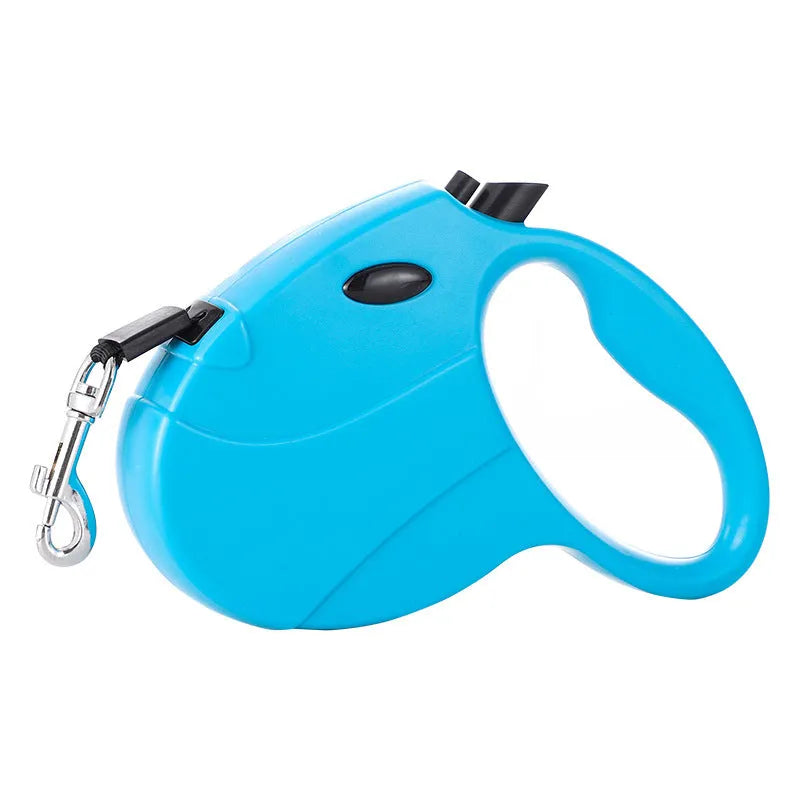 Automatic telescopic traction rope for pets, ABS retractable dog lead, 140x168mm, Footprint Blue colour