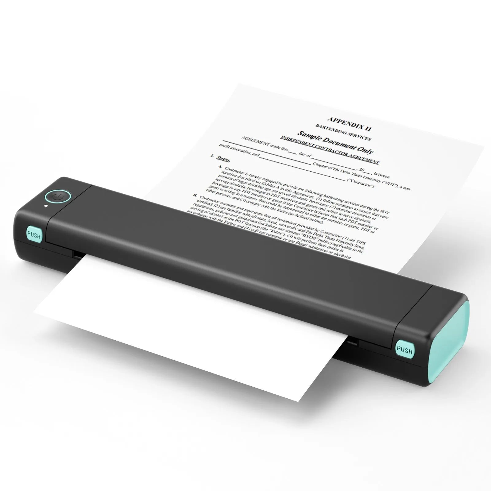 Phomemo M08F portable A4 thermal printer in multiple colour options with Bluetooth connectivity
