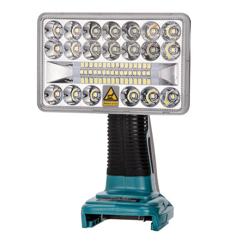 5-inch lithium battery outdoor LED lamp measuring 220 by 188 by 135 millimetres, shown in horizontal orientation