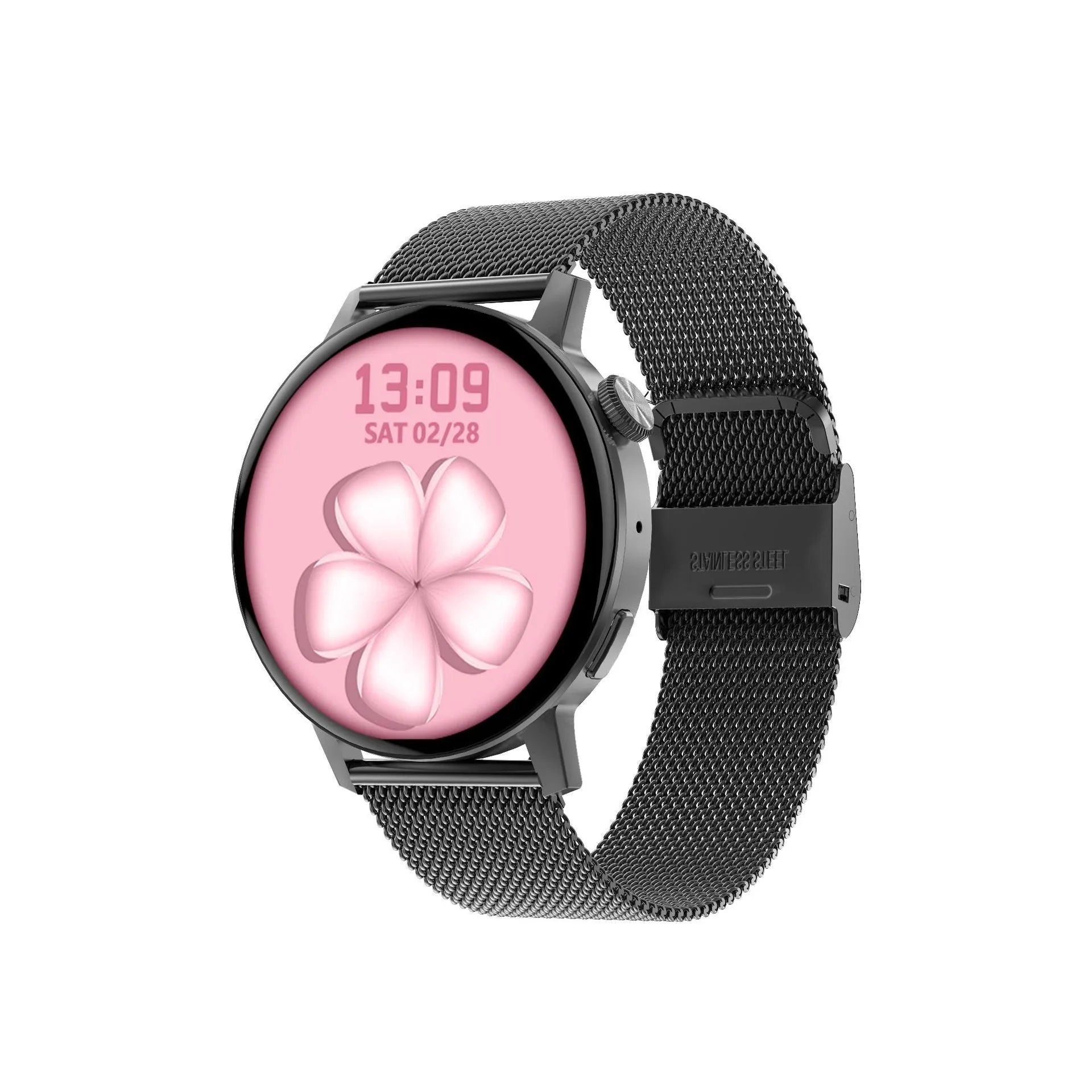 DT3 smartwatch with TFT screen on a silicone strap, showing heart rate monitoring display.
