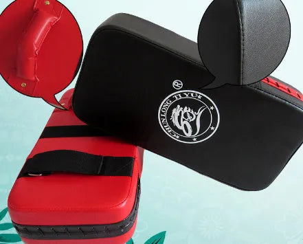Square red taekwondo foot target pad for martial arts kicking training