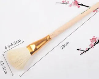 Natural wool painting brush for ceramic tracing and watercolour oil painting in various sizes