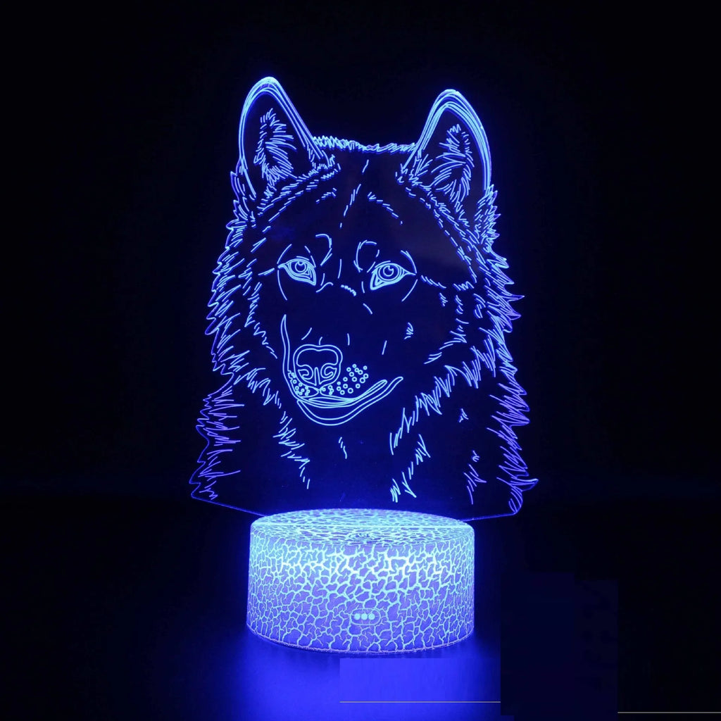 Compact white ABS base LED desk lamp with touch controls and remote, displaying multiple colour options.