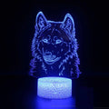 Compact white ABS base LED desk lamp with touch controls and remote, displaying multiple colour options.