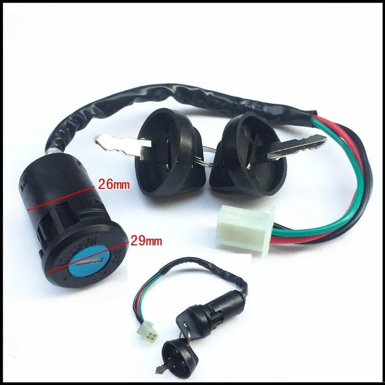 Waterproof electric door lock for automotive security systems with plastic housing