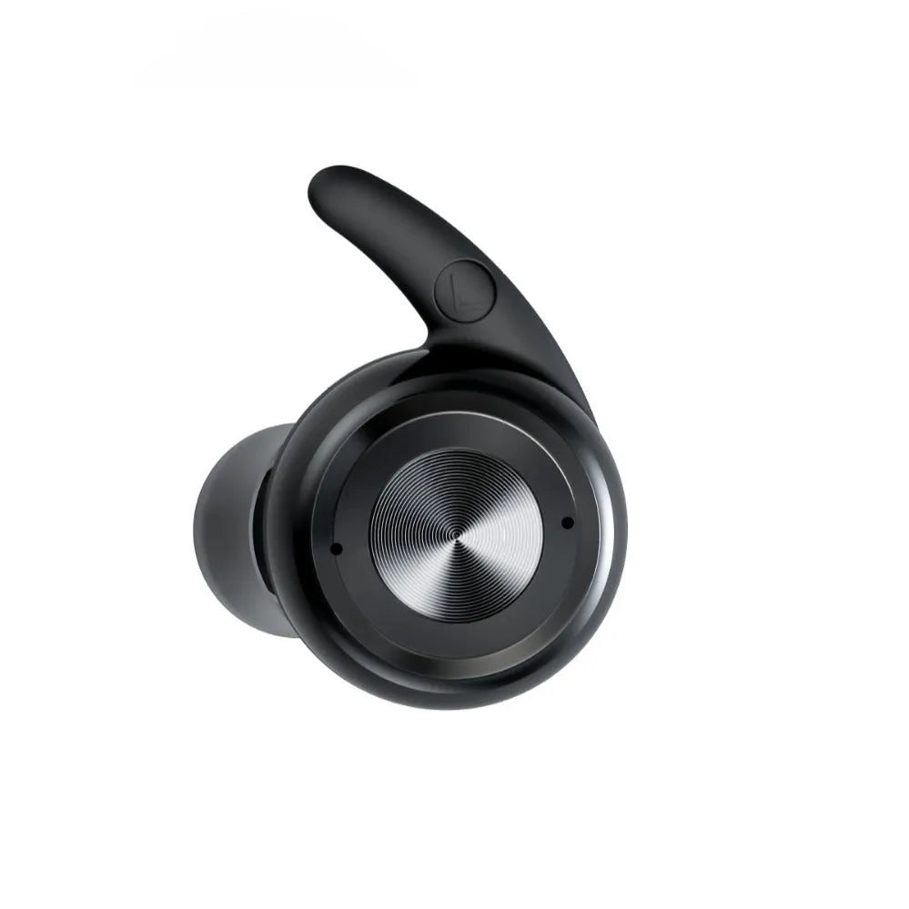 G-36 high-power Bluetooth hearing aid for elderly in black colour, USB rechargeable with medical-grade silicone ear hook