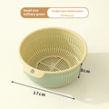 Plastic washing basin set with two stacking basins in Army Green, Gray Blue, Wine Red, or Yellow, size M or S.