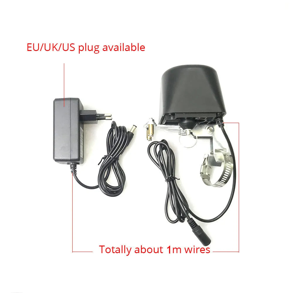 Zigbee wireless remote control valve with ABS fire-retardant housing, 1.6MPa, for smart home water shut-off