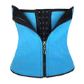 Breasted neoprene belly band corset in black colour showing abdominal compression design