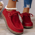 Plus size women's flat shoes with elastic band, PU upper, rubber sole, round toe, available in multiple colours