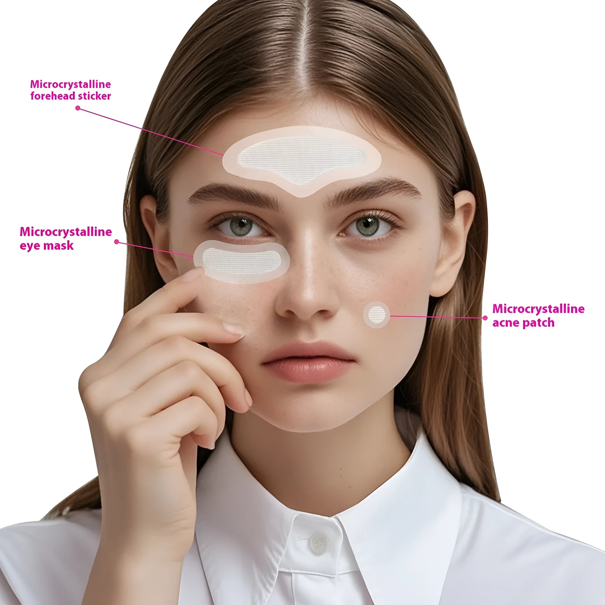 Transparent hydrocolloid acne patches with hyaluronic acid microcrystalline formula in single and multi-pack options
