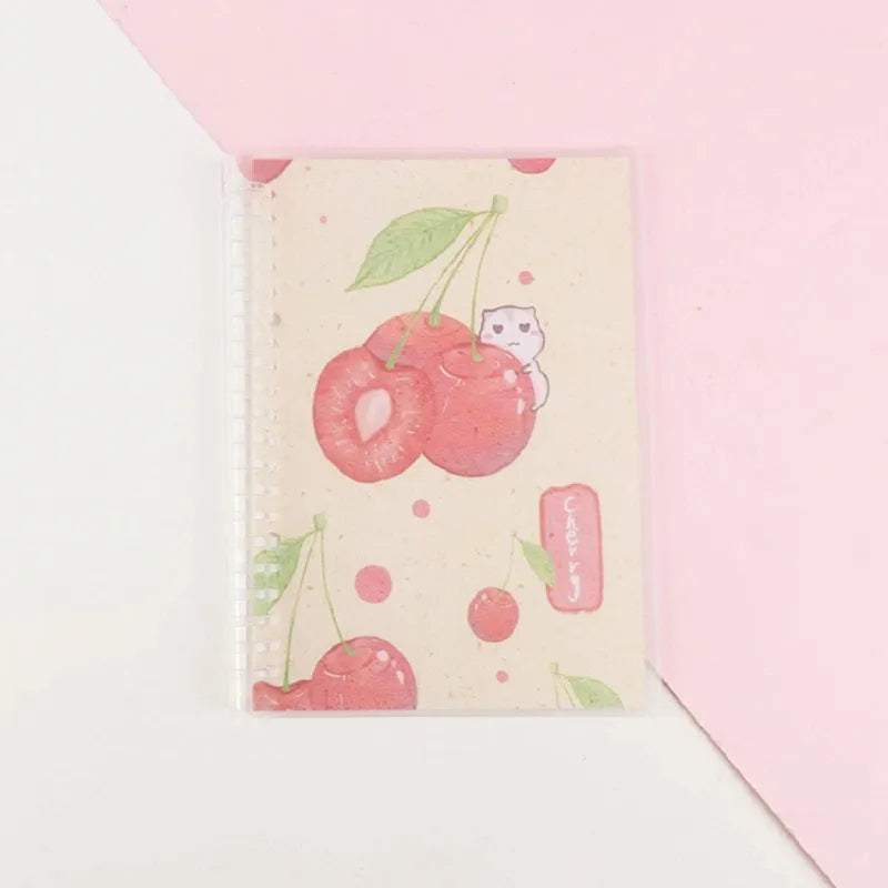 Hand Ledger loose leaf notebook in A5 and B5 sizes with hard cover, showing cute animal and pattern design options.