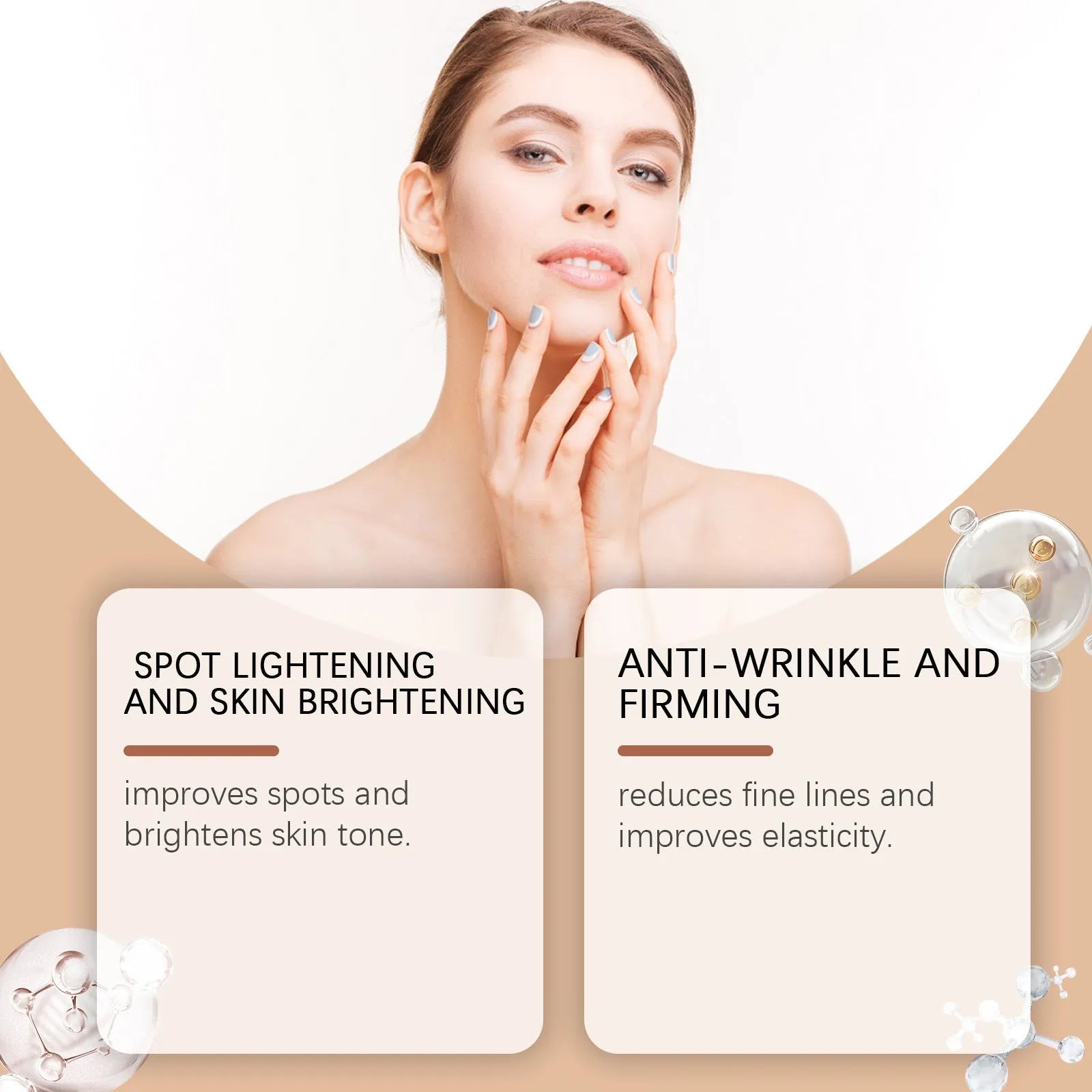 30g facial mask containing arbutin, collagen, hyaluronic acid and plant extracts