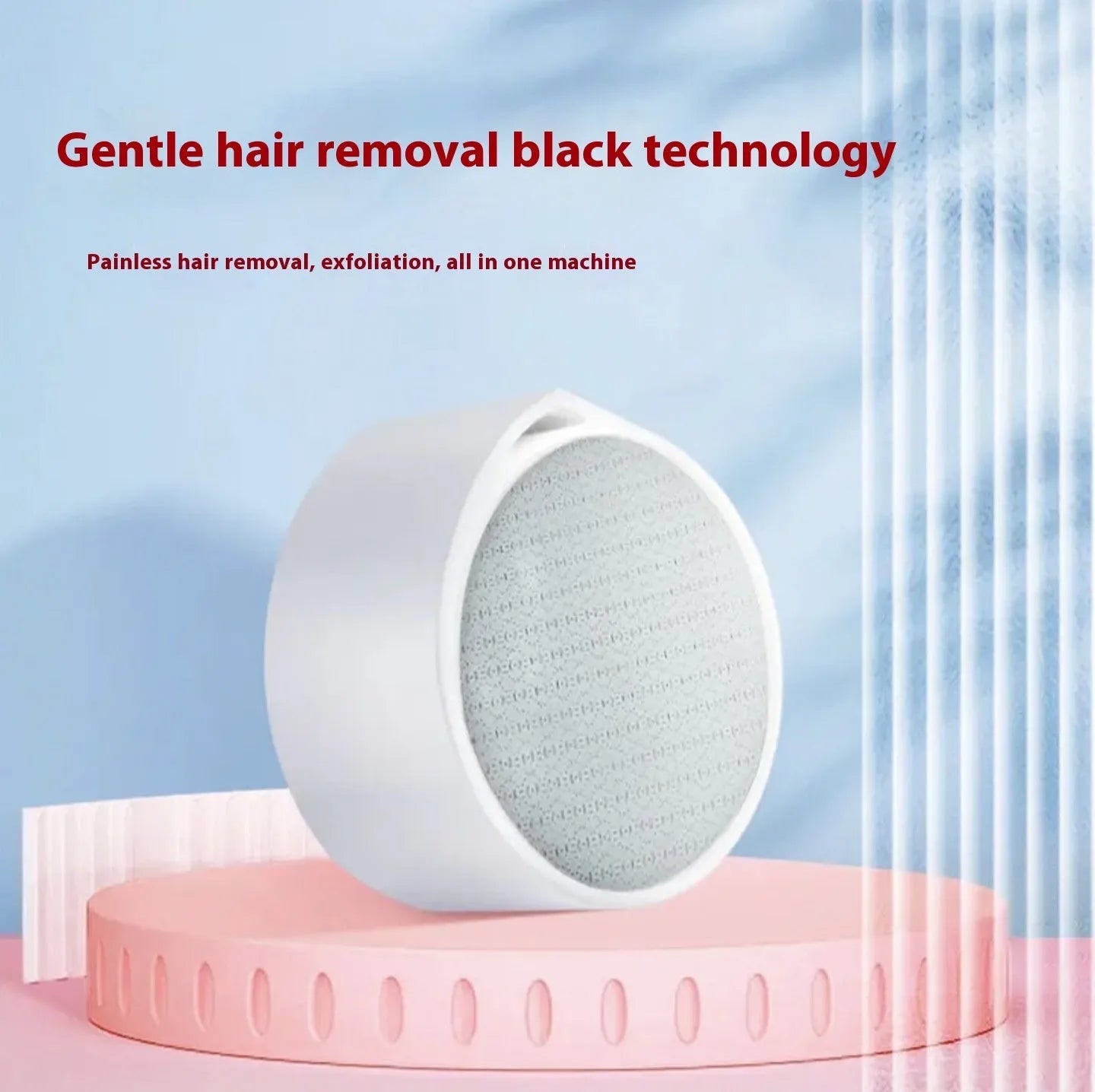 Nano glass 2-in-1 epilator and foot grinder device for body hair removal and skin treatment