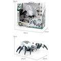 Remote control children's electric toys set with mechanical spider, spray bee, spray octopus in colour portable case