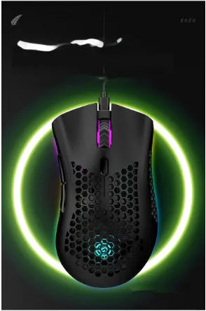 Hollow out luminous wireless mouse in BM600 colours with photoelectric sensor