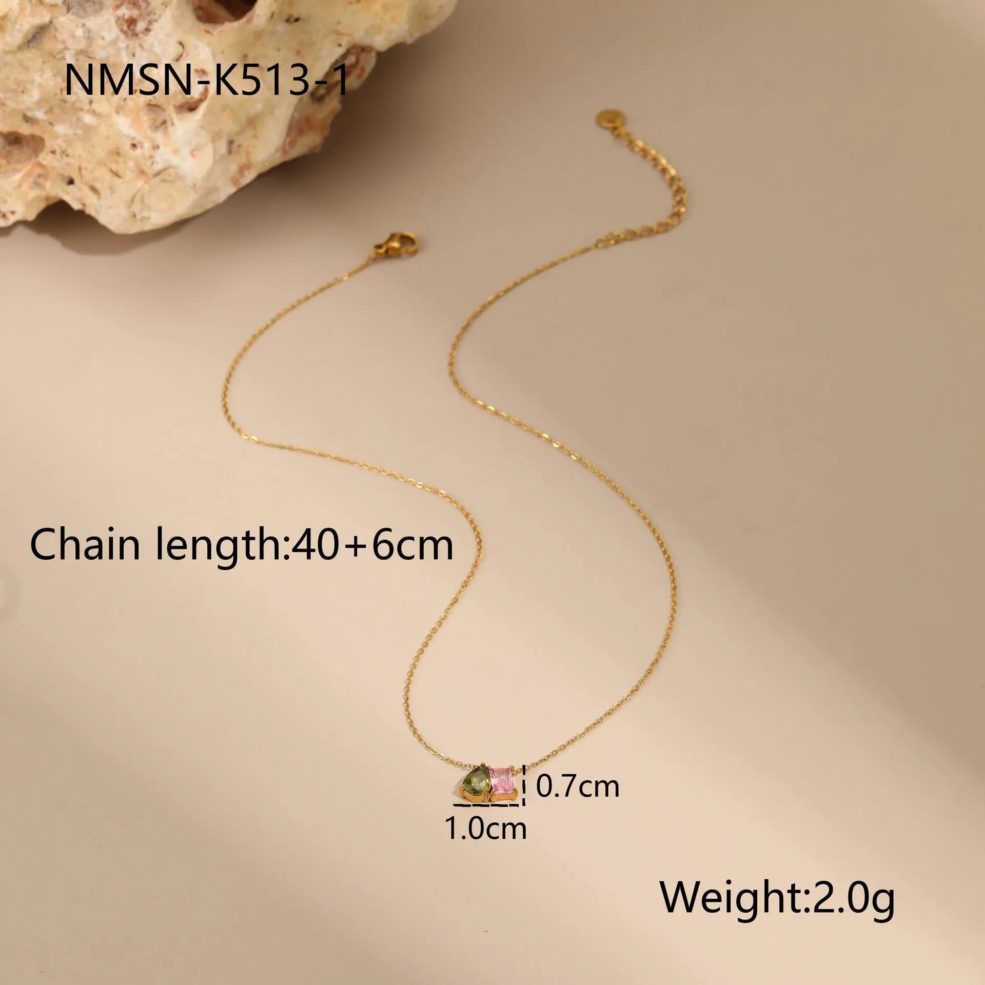 Geometric gold plated jewellery set with necklace, ring, and earrings featuring zircon elements