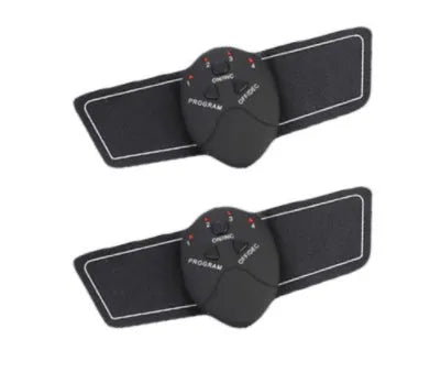 EMS electrical muscle stimulator unit with gel pads for hip and abdominal toning