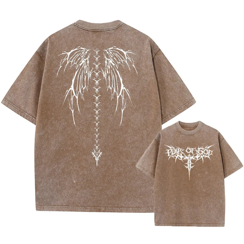 Men's oversized loose fit cotton t-shirt with drop-shoulder sleeves in various colours