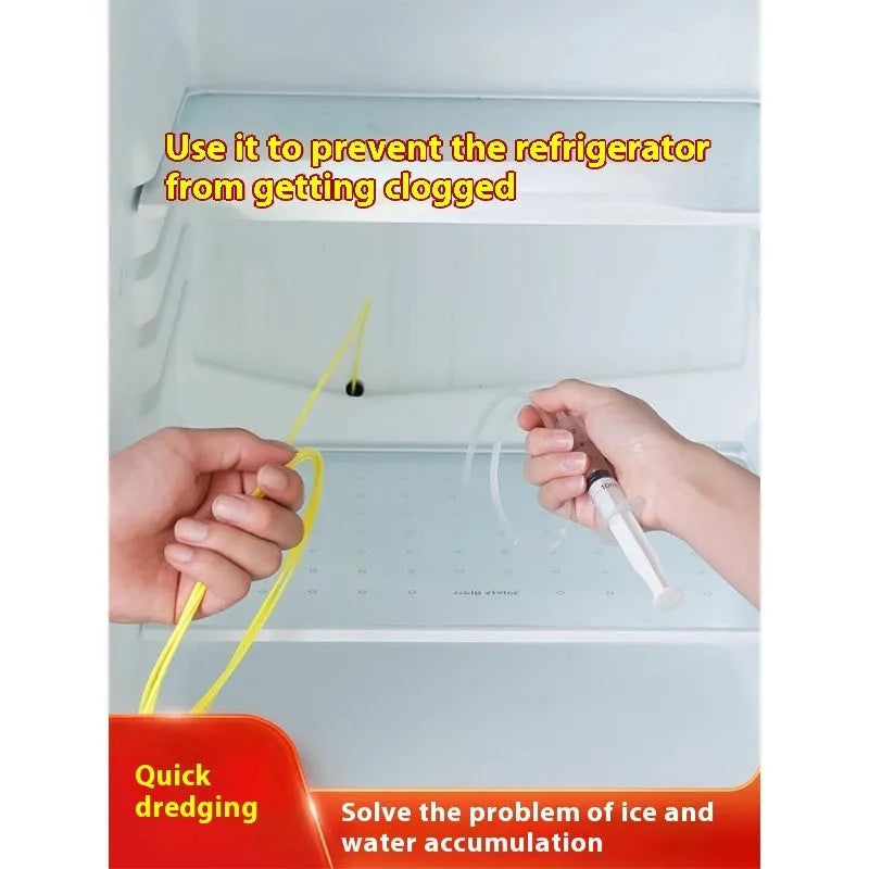 Yellow plastic car wash brush drainage tool for skylight and door drain holes 2.3 metres