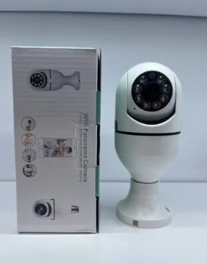Wireless WiFi bulb security camera with full colour night vision and 1080p HD resolution