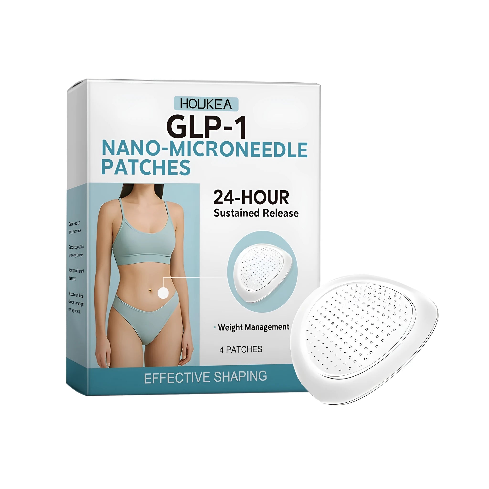 Four transparent nano-microneedle patches for targeted skin care with acetyl hexapeptide-8 and cinnamon