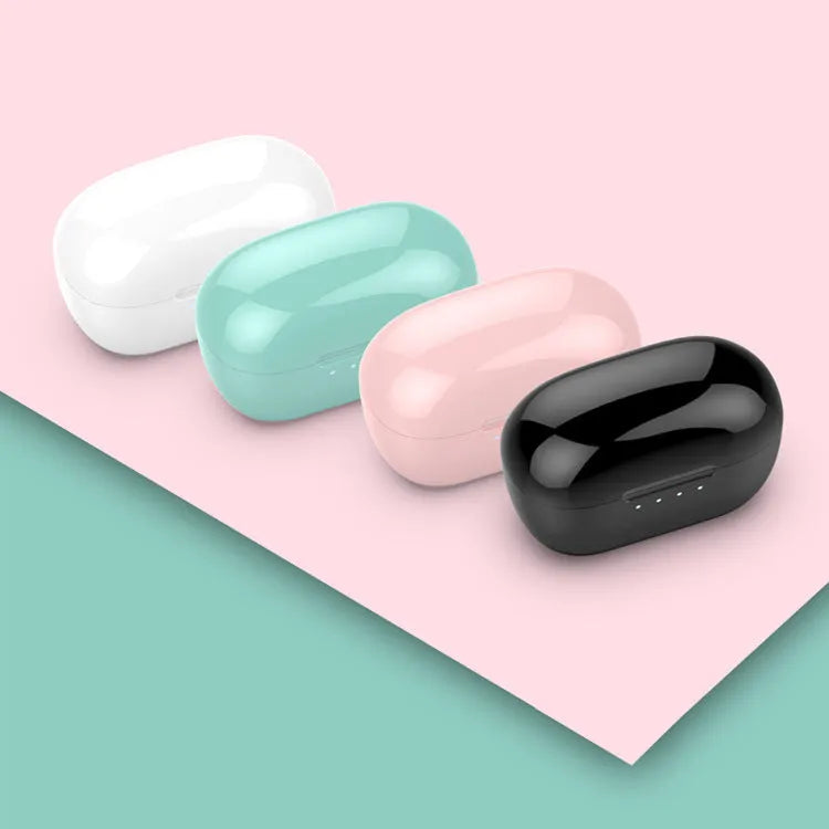 Wireless Bluetooth earbud headset stereo bilateral earplug style Black colour