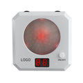 Infrared laser dry fire training target with replaceable ring, magnetic plate, and Type-C charging port